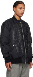 TAKAHIROMIYASHITA TheSoloist. Black Flight Bomber Jacket