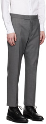 Thom Browne Gray Super 120s Backstrap Trousers