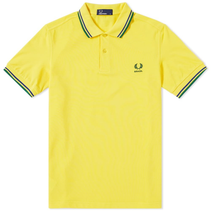 Photo: Fred Perry Brazil Country Polo Shirt Yellow