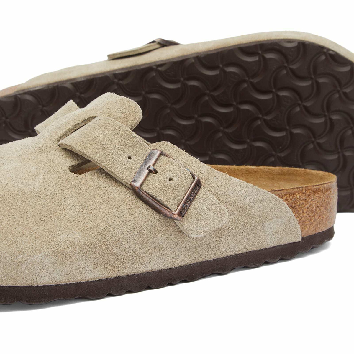 Birkenstock Boston Clog - Taupe Suede