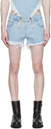 GmbH Blue Rim Denim Shorts