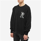 Represent Men's Initial Boucle Sweater in Black