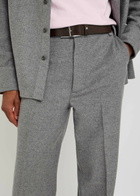 The Elder Statesman Straight-leg Wool-blend Trousers Grey