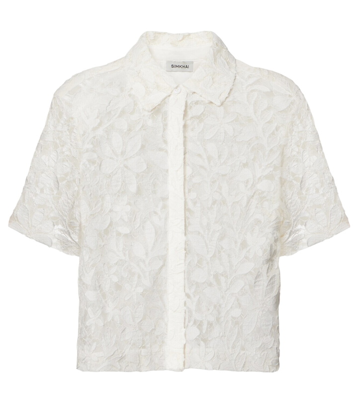 Photo: Simkhai Cotton lace shirt