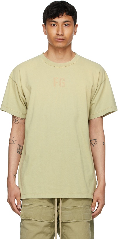 Photo: Fear of God Green 'FG' T-Shirt
