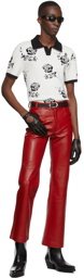 Ernest W. Baker Red Leather Pants