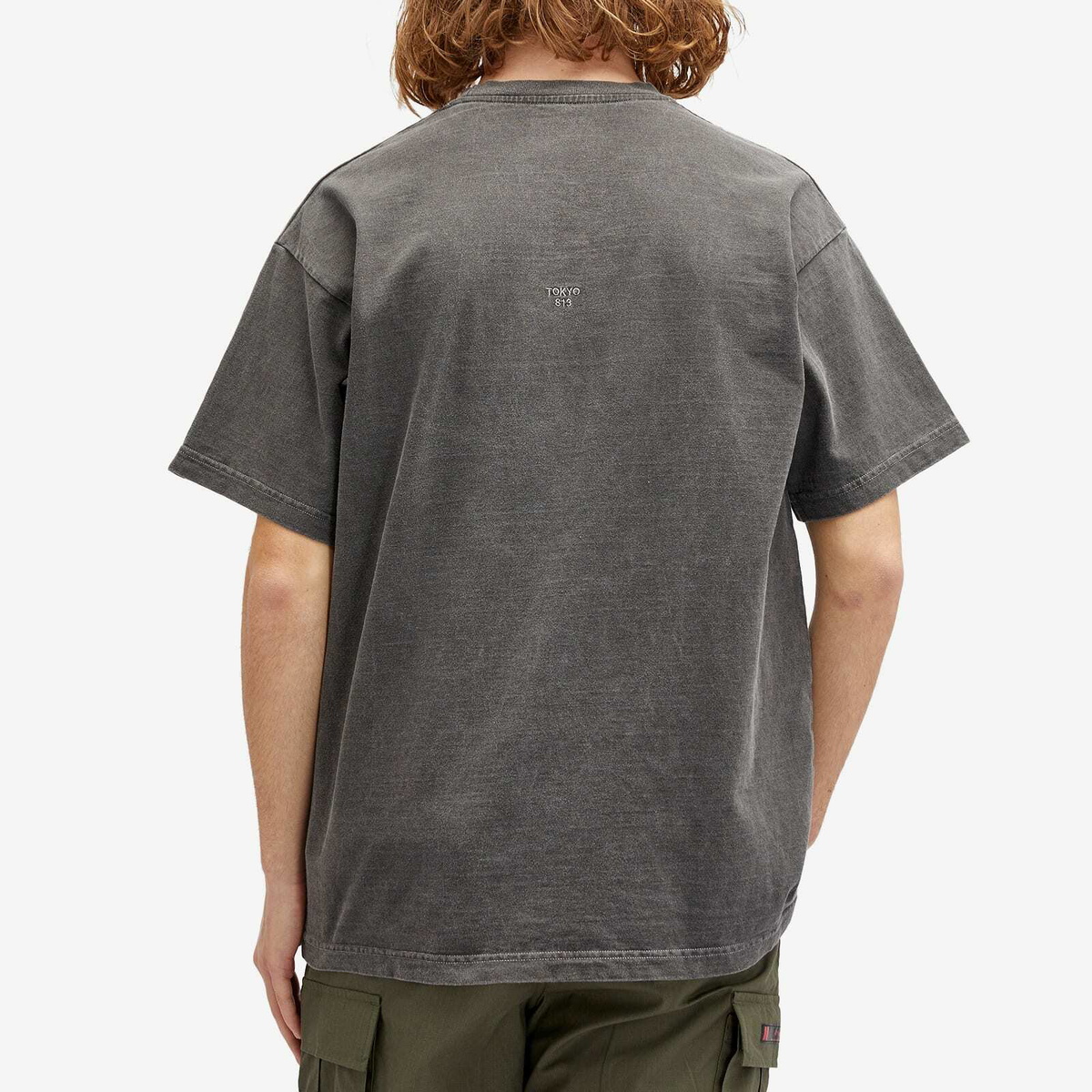 WTAPS Men's 04 Garment Dyed WTVUA T-Shirt in Black WTAPS