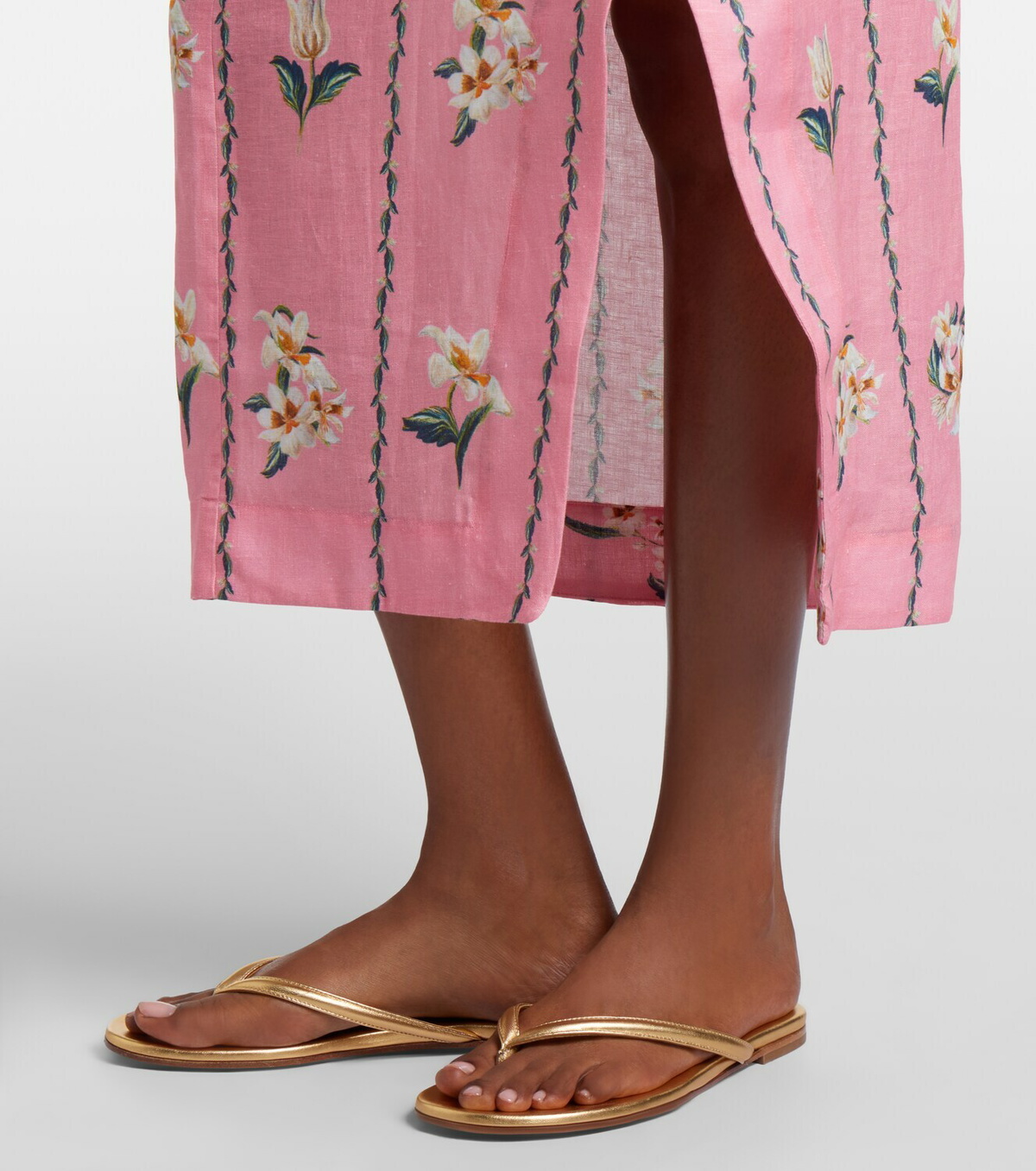 Agua by Agua Bendita Tierra floral linen beach cover-up