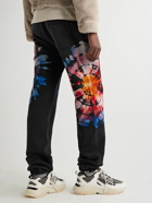 AMIRI - Tapered Tie-Dyed Cotton-Jersey Sweatpants - Black