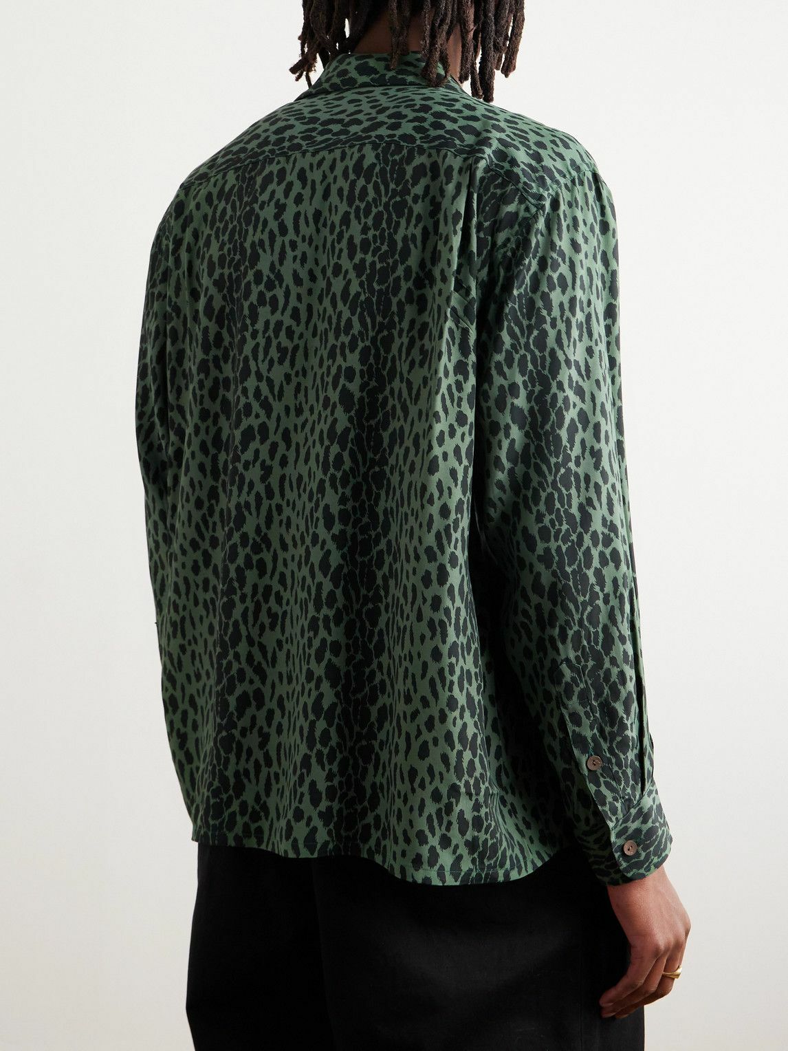 Wacko Maria - Tim Lehi Convertible-Collar Leopard-Print Woven