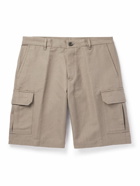 Loro Piana - Straight-Leg Cotton and Linen-Blend Cargo Shorts - Brown