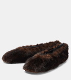 Magda Butrym Faux-fur ballet flats
