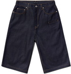 Still Kelly Blue Raw Denim 6 Pocket Shorts