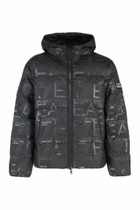 EA7 Hooded Full-zip Down Jacket