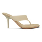 YEEZY Beige Thong Heel Sandals