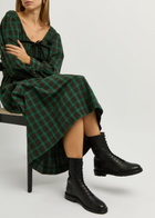 Legres Grained Leather Ankle Boots Black