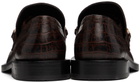 Ernest W. Baker Brown Braided Chain Loafers