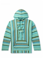Alanui - Follow Your Nature Striped Wool Hoodie - Blue