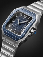 Cartier - Santos de Cartier Automatic 39.8mm Stainless Steel and PVD-Coated Watch, Ref. No. CRWSSA0048
