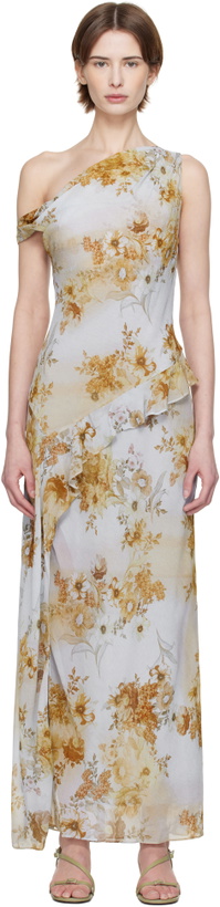 Photo: BEC + BRIDGE Blue Rahni Asym Maxi Dress
