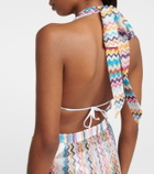 Missoni Mare Zig-zag halterneck playsuit