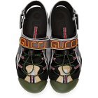 Gucci Black Tinsel Sandals