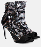 Rene Caovilla Galaxia embellished suede sandals