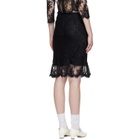 SHUSHU/TONG Black Flared Midi Skirt