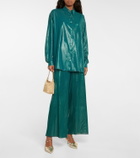 Oseree - Lamé wide-leg pants