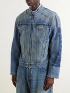 Balenciaga - Denim Motorcycle Jacket - Blue