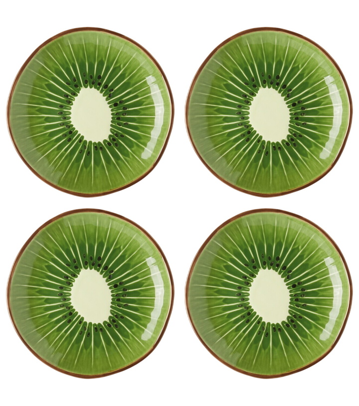 Photo: Bordallo Pinheiro Tropical Fruits Kiwi set of 4 earthenware dessert plates