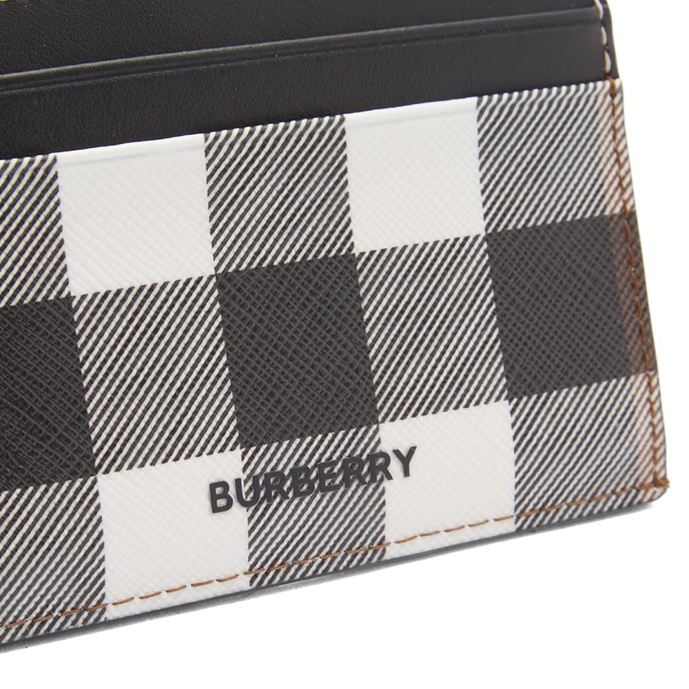 Check and Leather Folding Card Case in Dark Birch Brown - Men | Burberry®  Official
