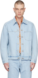 NVRFRGT Blue Faded Denim Jacket