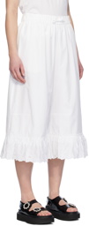 Simone Rocha White Drawstring Trousers