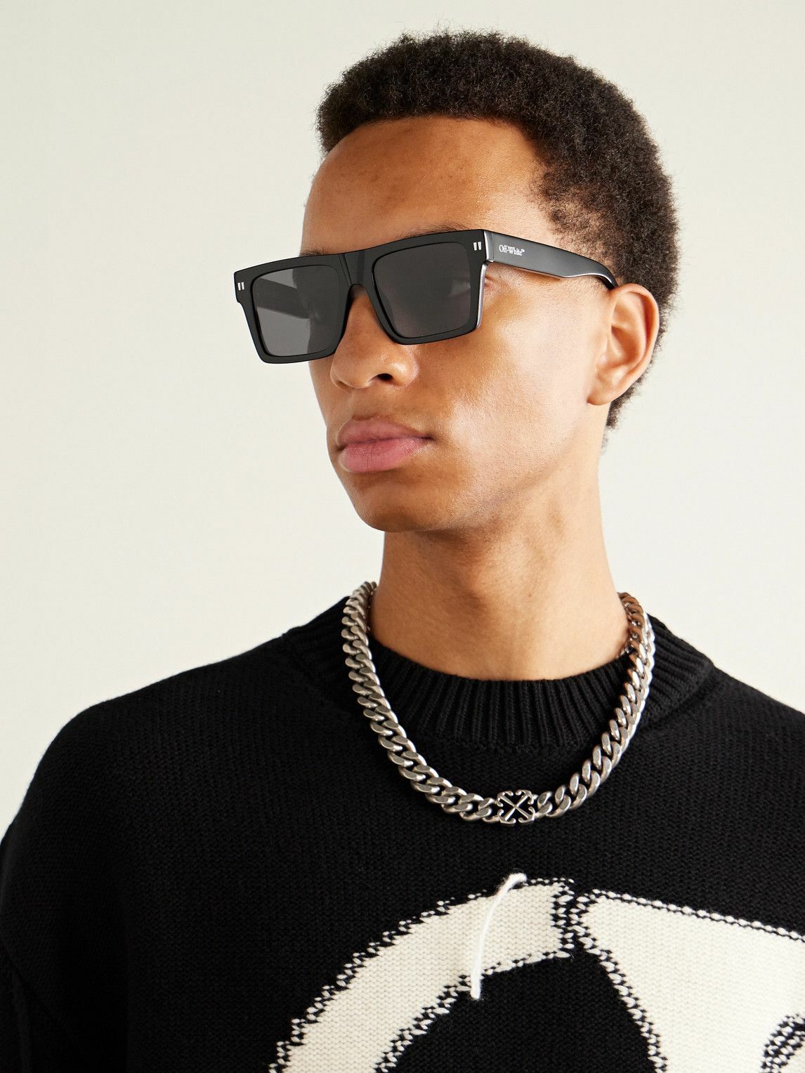 Off White Lawton D Frame Acetate Sunglasses