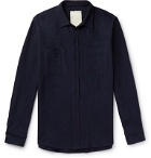 Tempus Now - Wool and Cotton-Blend Shirt - Blue
