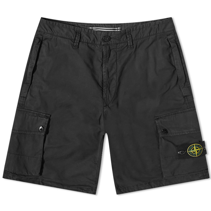 Photo: Stone Island Men's Supima Cotton Cargo Short in Black