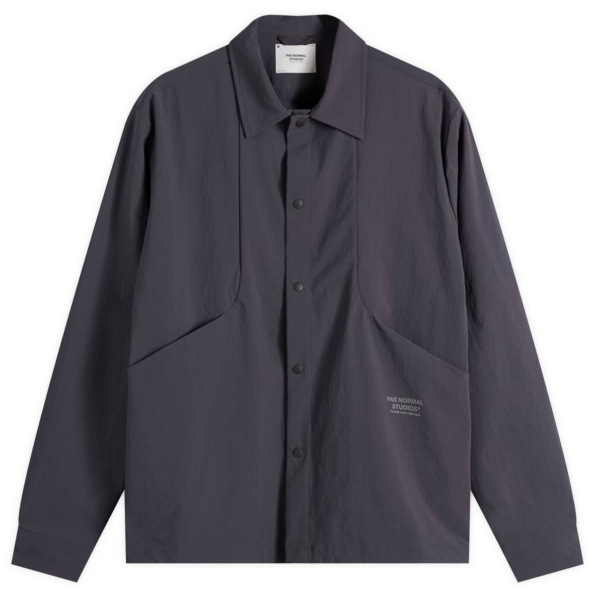 Pas Normal Studios Men's Off-Race Tech Overshirt in Steel