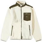 Stan Ray Men's Patchwork Fleece Jacket in Natural/Olive