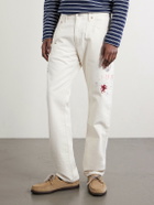 Polo Ralph Lauren - Straight-Leg Printed Cotton-Twill Trousers - White