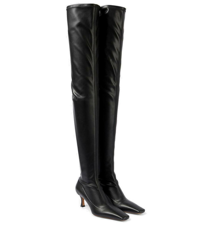 Photo: Proenza Schouler Faux leather over-the-knee boots