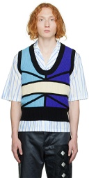 Charles Jeffrey Loverboy Multicolor Colorblocked Vest