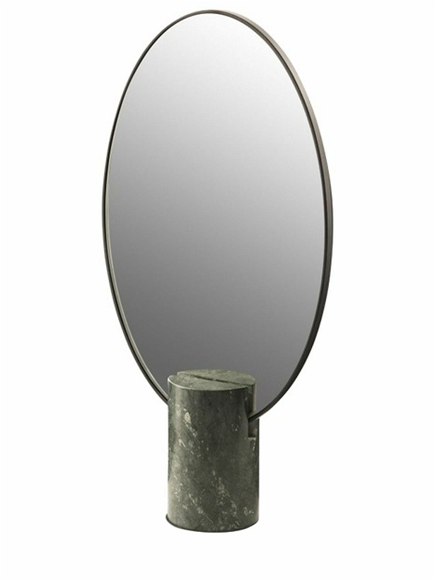 Photo: POLSPOTTEN - Oval Metal & Marble Mirror