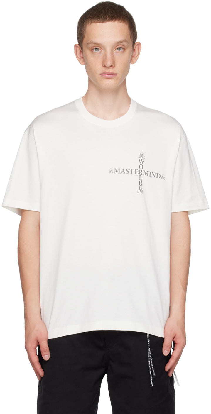 MASTERMIND WORLD White Cross T-Shirt MASTERMIND WORLD