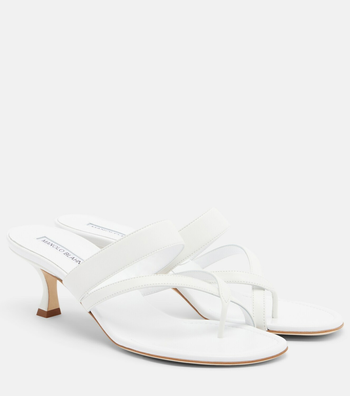 Manolo Blahnik Susa leather thong sandals