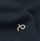 RAG & BONE - Logo-Embroidered Cotton-Blend Piqué Polo Shirt - Blue
