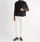 THOM SWEENEY - Quilted Wool and Cashmere-Blend Gilet - Blue