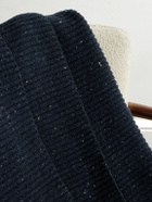 Inis Meáin - Ribbed Merino Wool and Cashmere-Blend Blanket