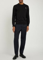 PS Paul Smith Appliquéd Cotton Jumper Black