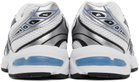 Asics White & Blue Gel 1130 Sneakers